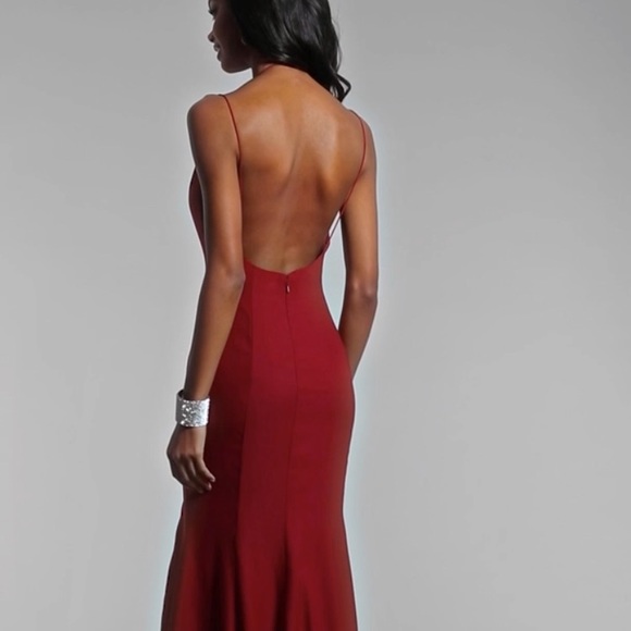 NWT Red Prom Dress - Formal Gown - Military Ball - Picture 4 of 6